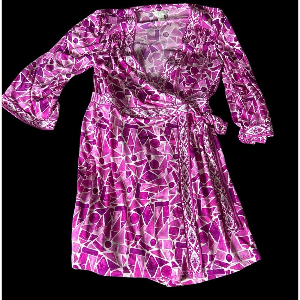 London Times womens Casual Romper Dress With‎ Shorts Size 4 Pink And White